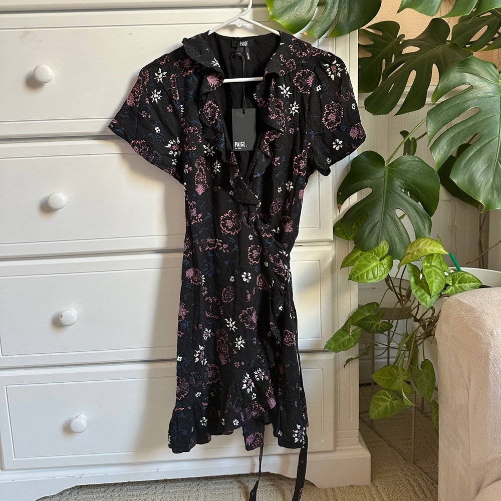 Paige Cardamom Wrap Dress
